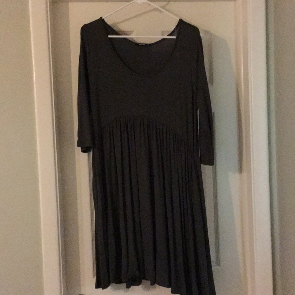 Olive green babydoll dress